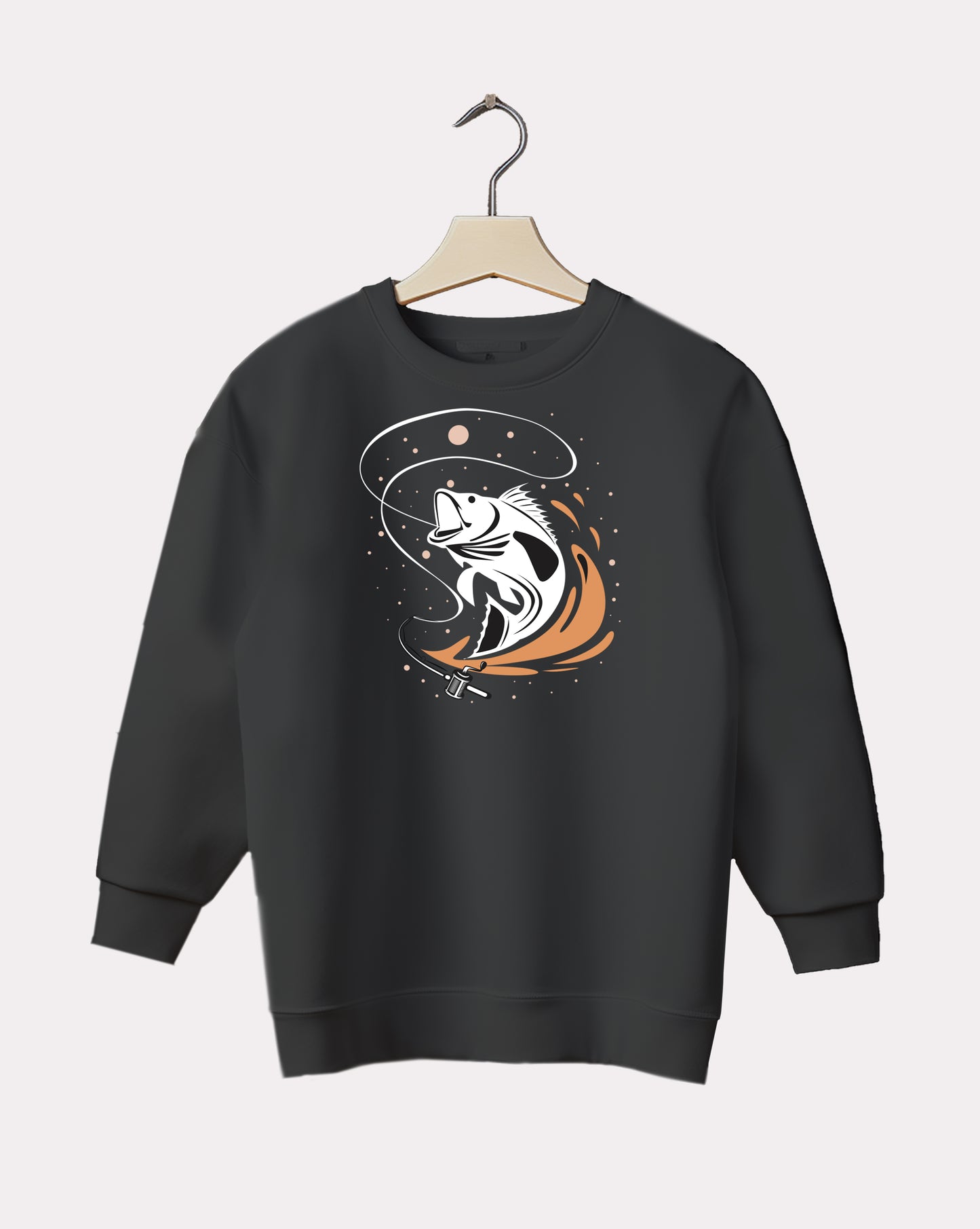 DELUX - Trendy Fish Design Crewneck