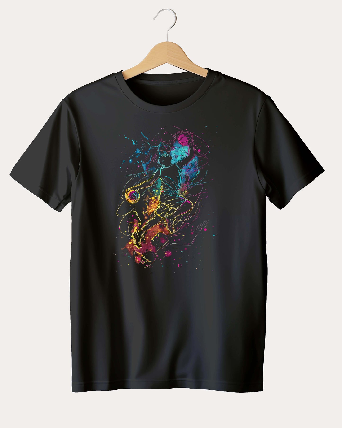 Premium Basketball Splash Graphic T-shirt
