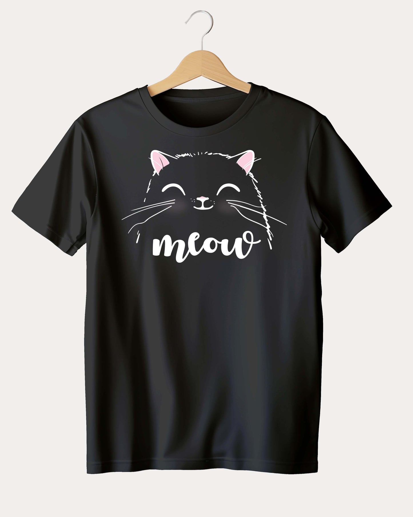 Premium Trendy Meow design T-shirt