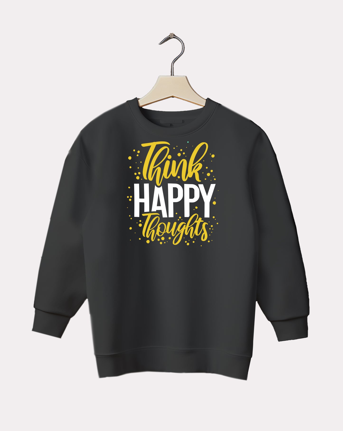 DELUX - Motivational Think Happy Crewneck