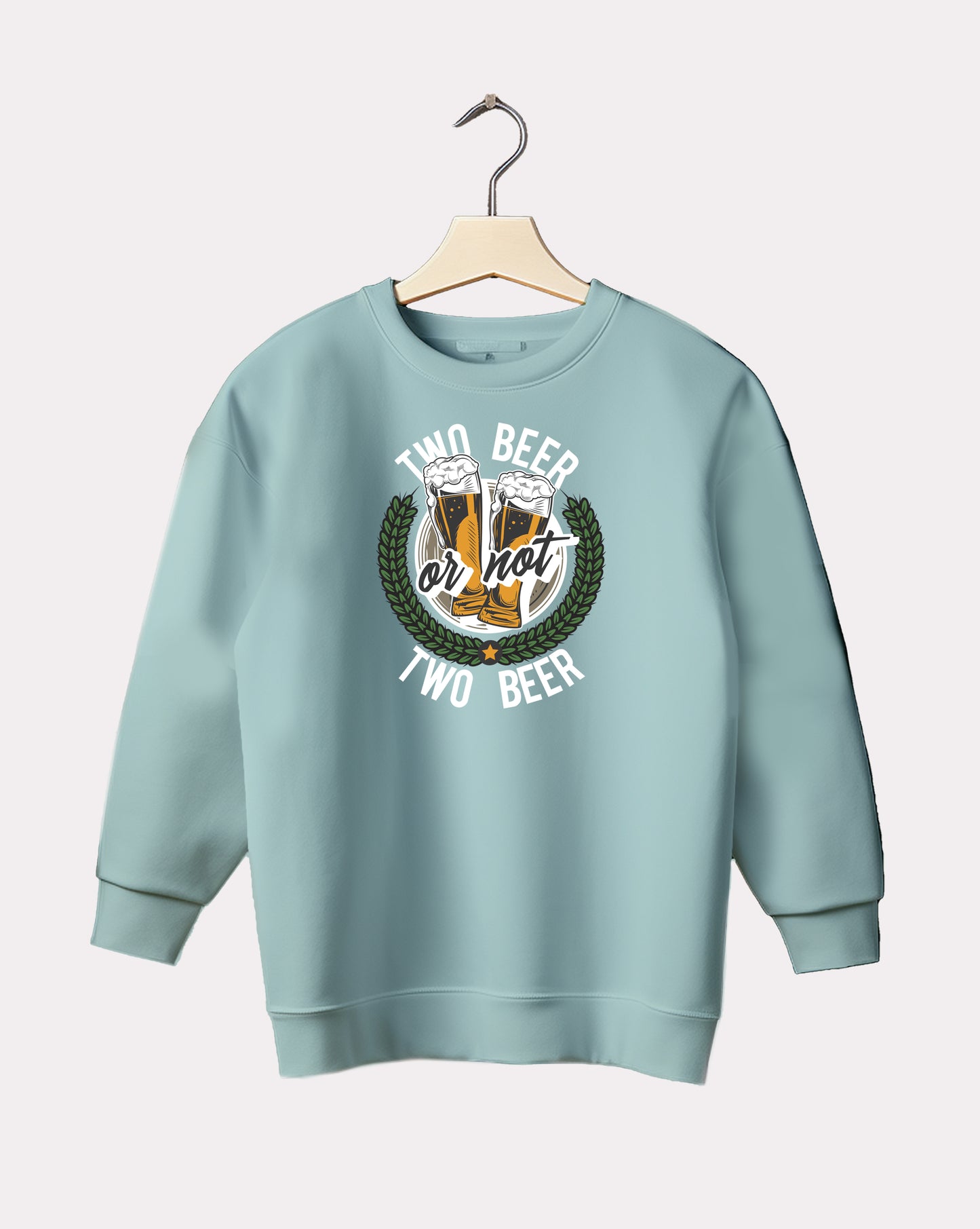DELUX - Trendy Two Beer Crewneck