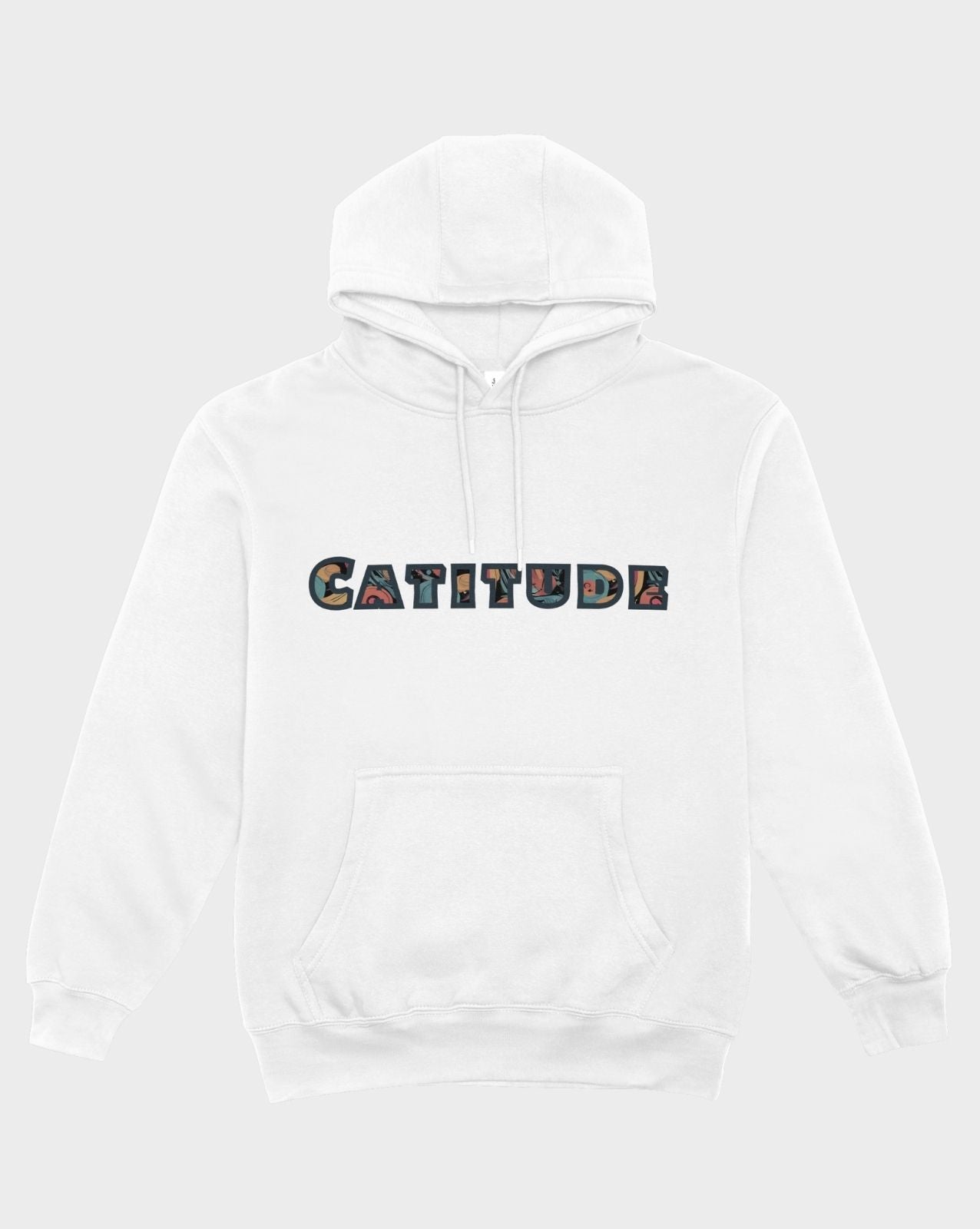 Signature Graphic Colorful Cat Hoodie