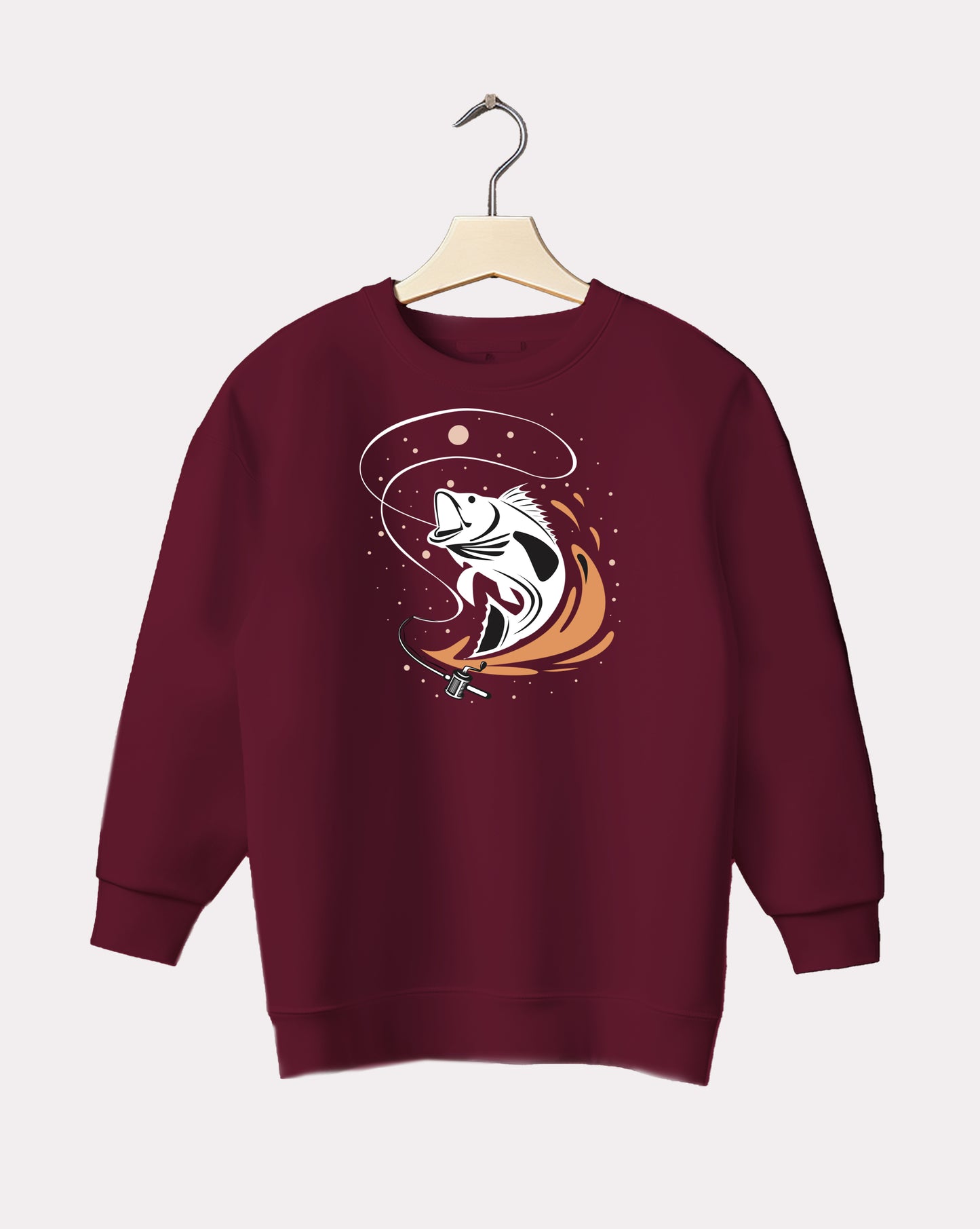 DELUX - Trendy Fish Design Crewneck