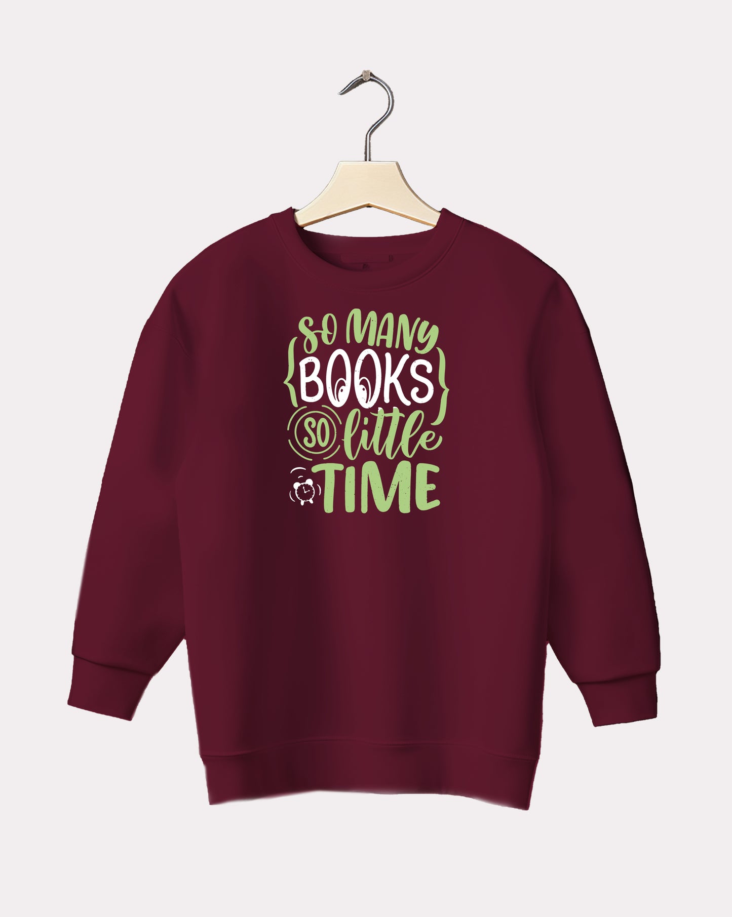 DELUX - Trendy Soo Many Books Crewneck