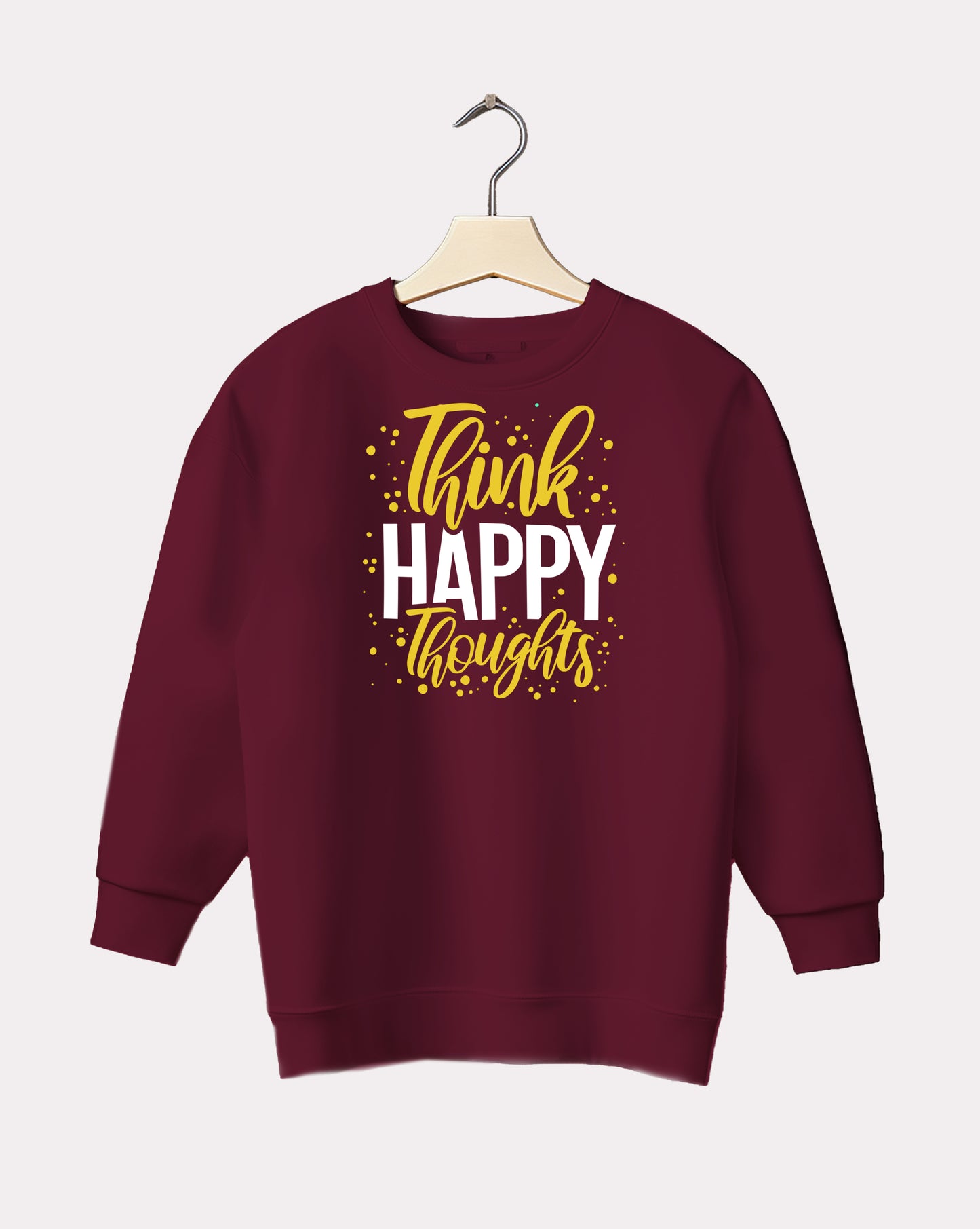 DELUX - Motivational Think Happy Crewneck