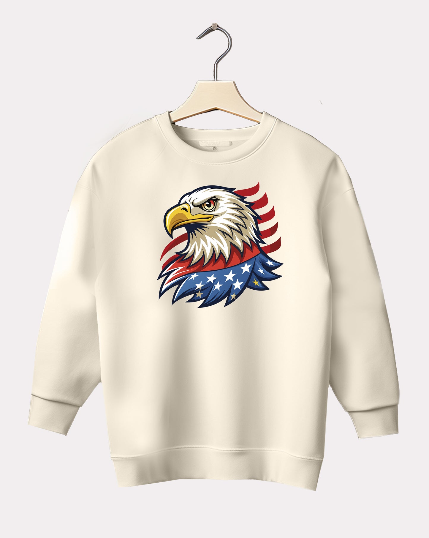 DELUX - Graphic American Eagle Crewneck