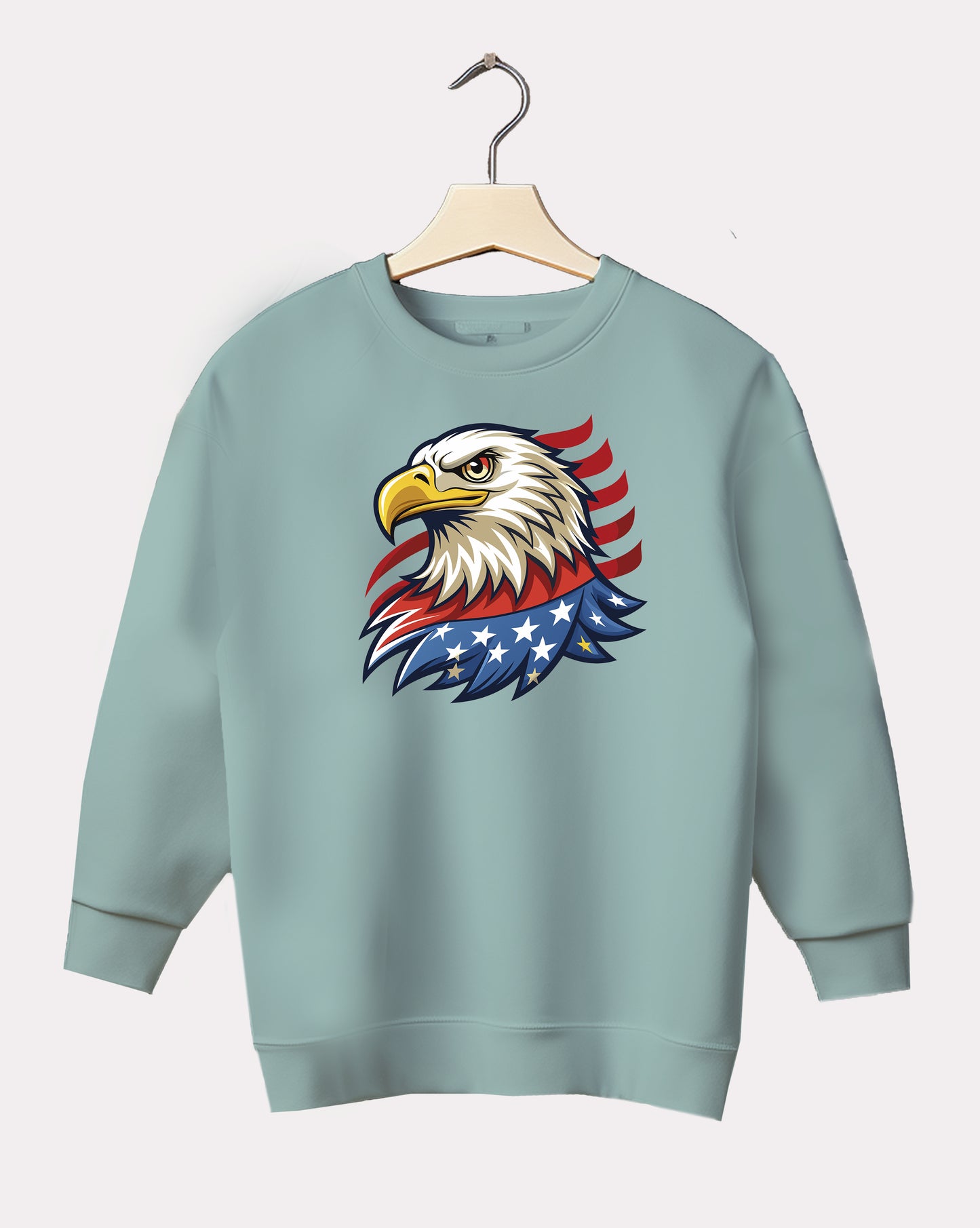 DELUX - Graphic American Eagle Crewneck