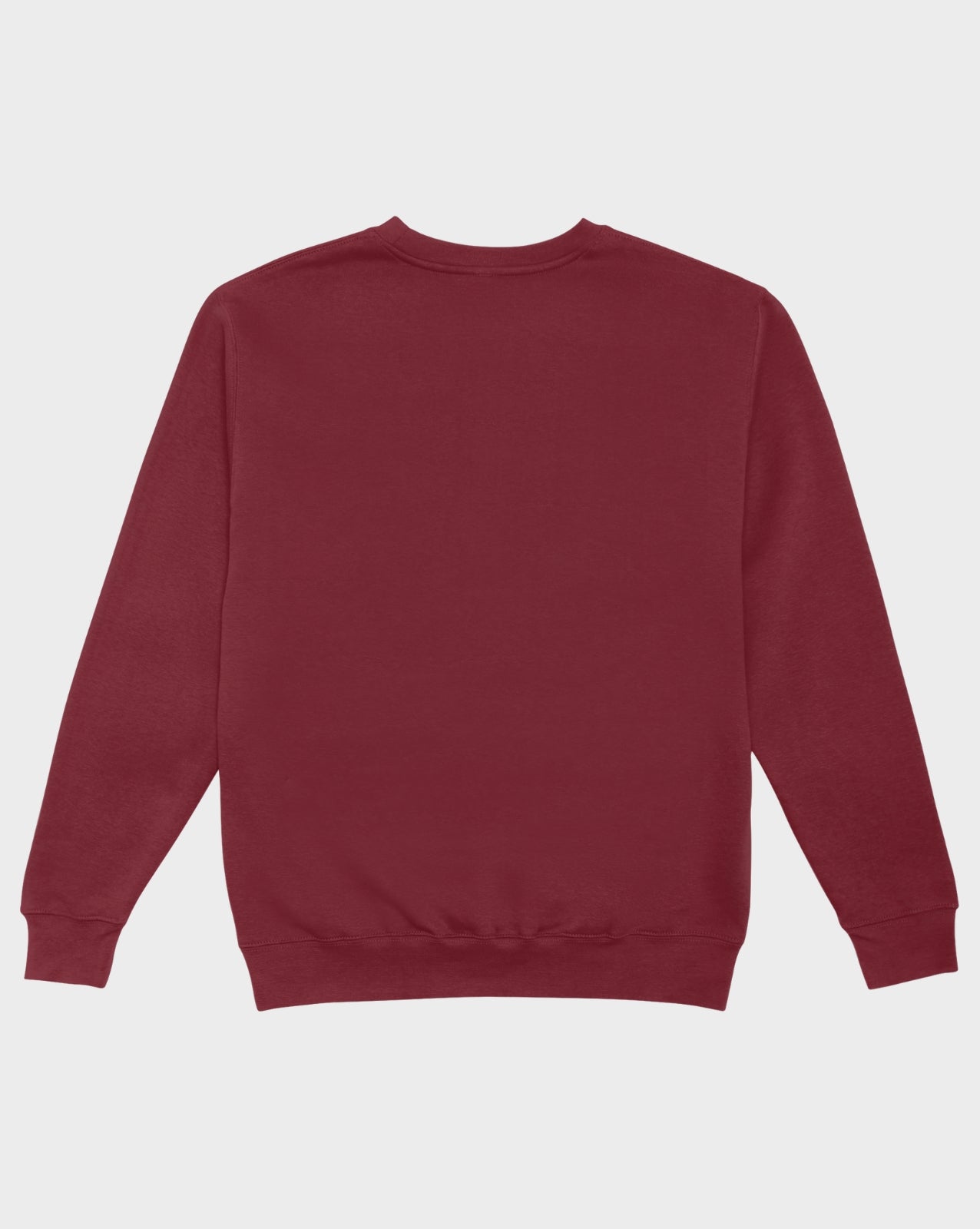 DELUX Essential Blank Burgundy Crewneck