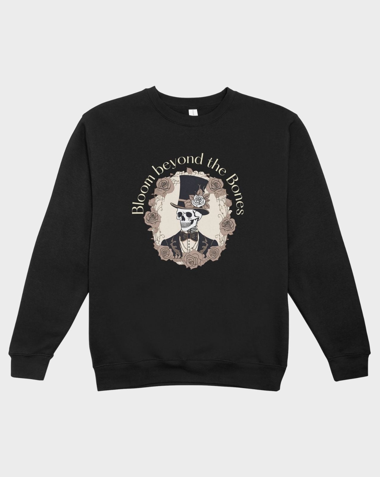 DELUX - Trendy Bloomed Bones Crewneck