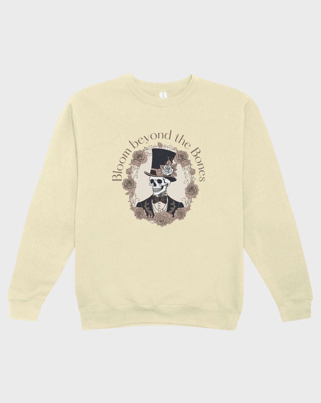 DELUX - Trendy Bloomed Bones Crewneck