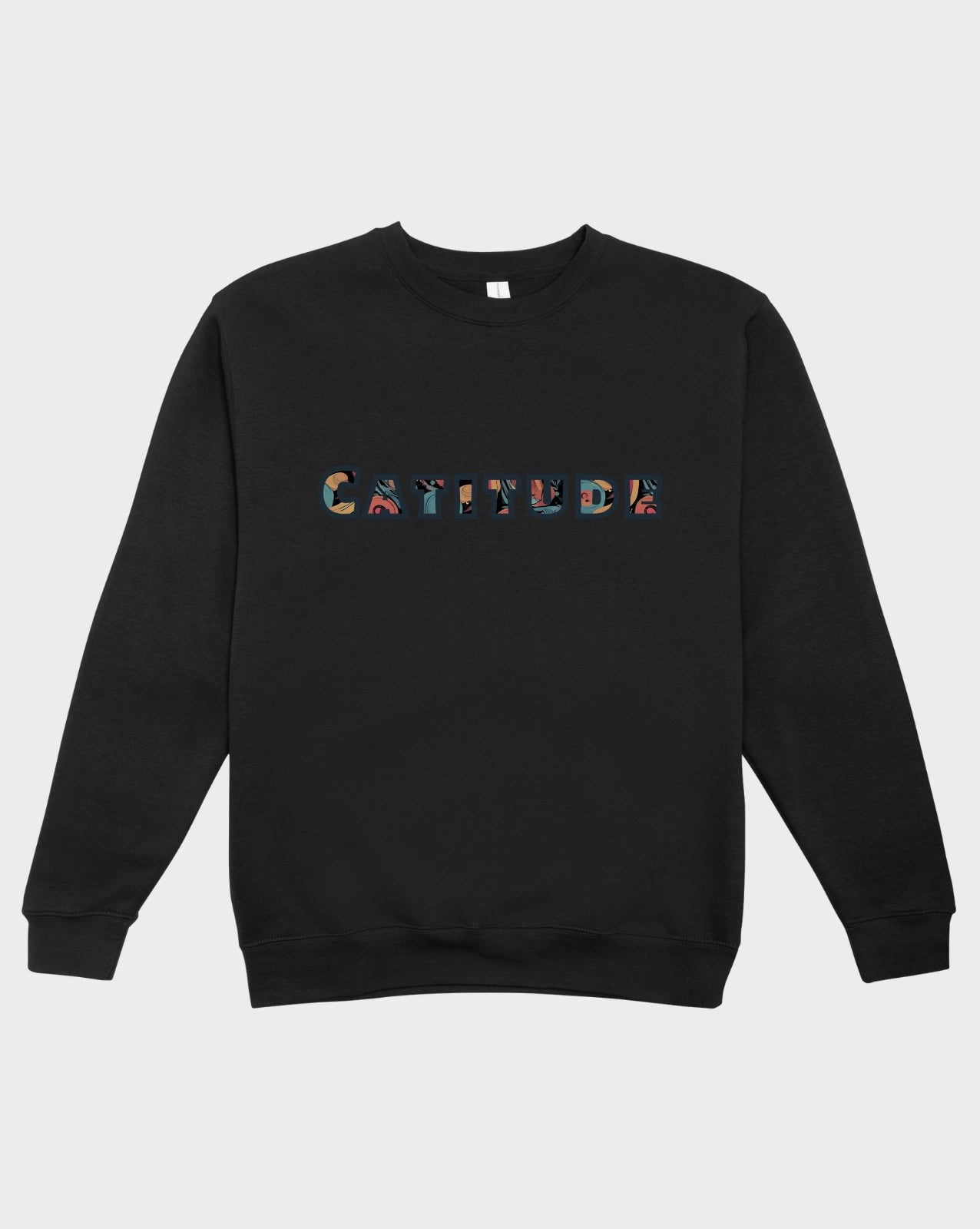 DELUX - Graphic Colorful Cat Crewneck