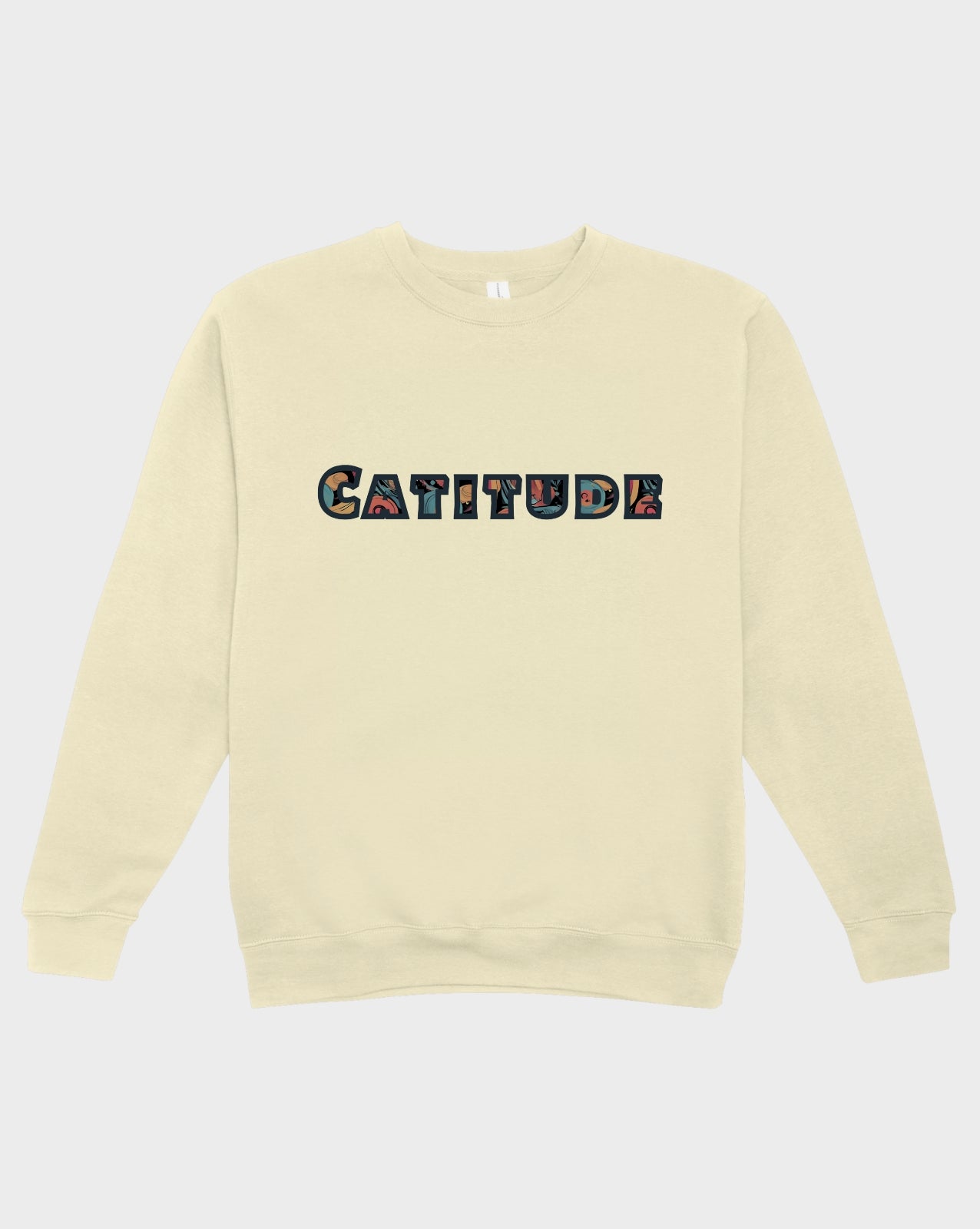 DELUX - Graphic Colorful Cat Crewneck