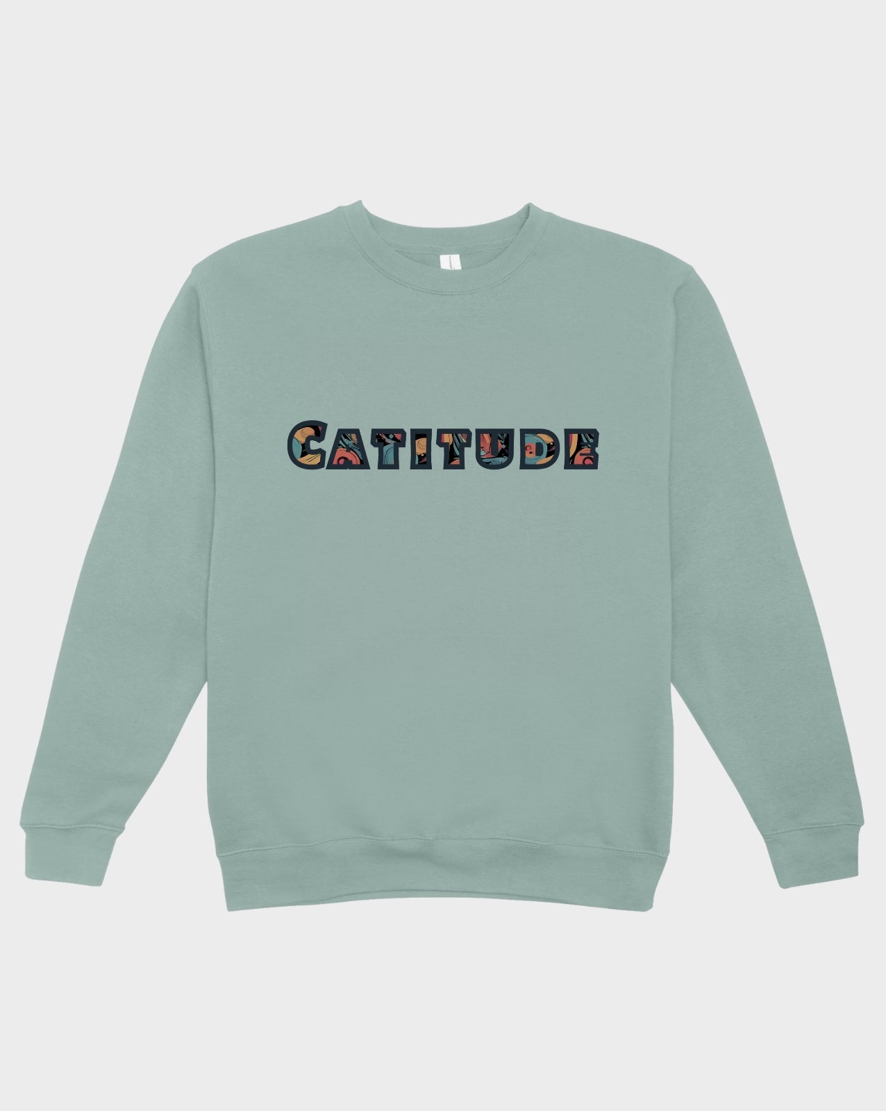 DELUX - Graphic Colorful Cat Crewneck