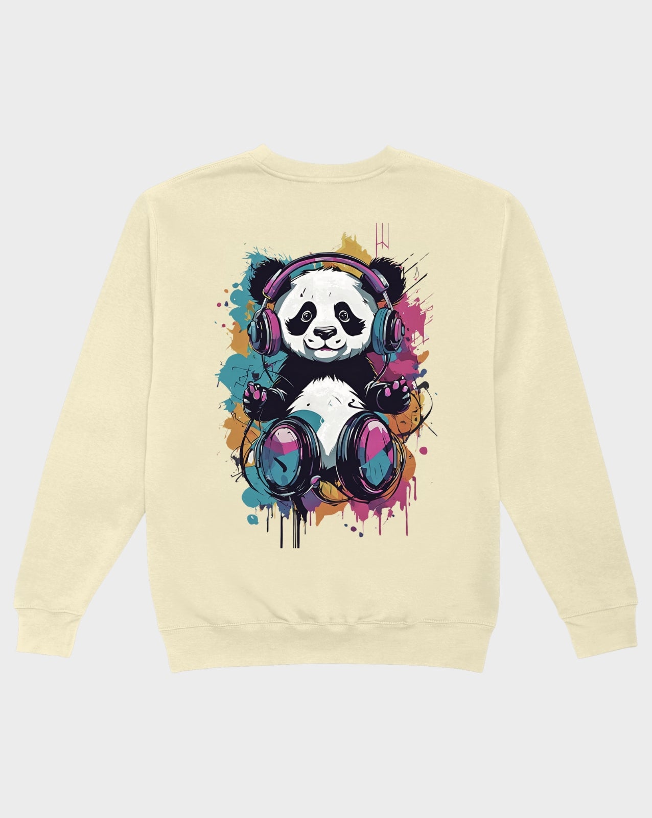 DELUX - Graphic Groovy Panda Crewneck