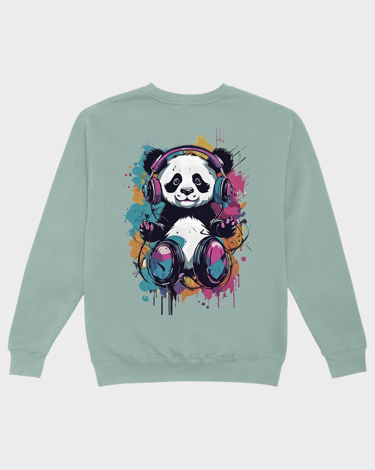 DELUX - Graphic Groovy Panda Crewneck