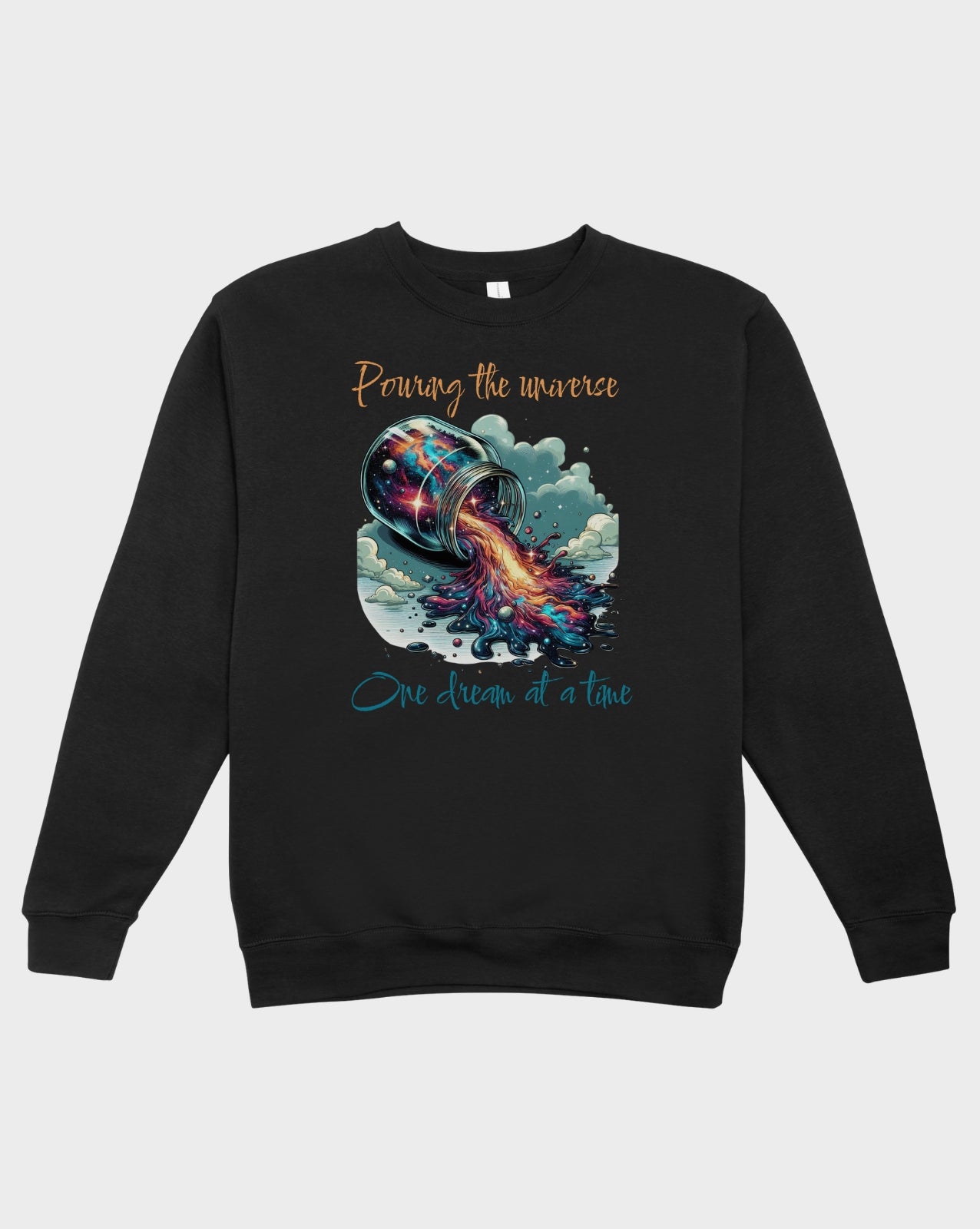 DELUX - Trendy Pouring the universe Crewneck