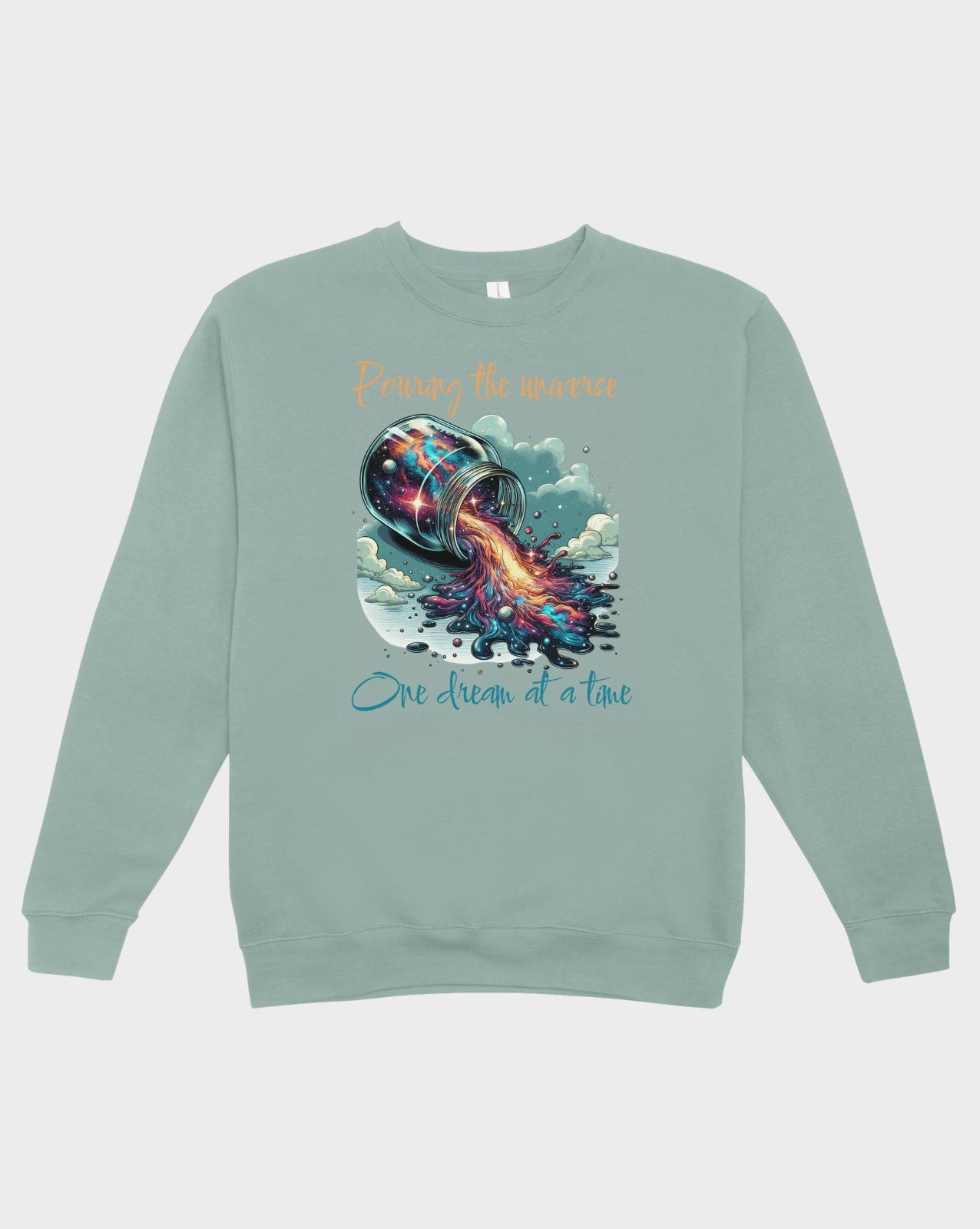 DELUX - Trendy Pouring the universe Crewneck