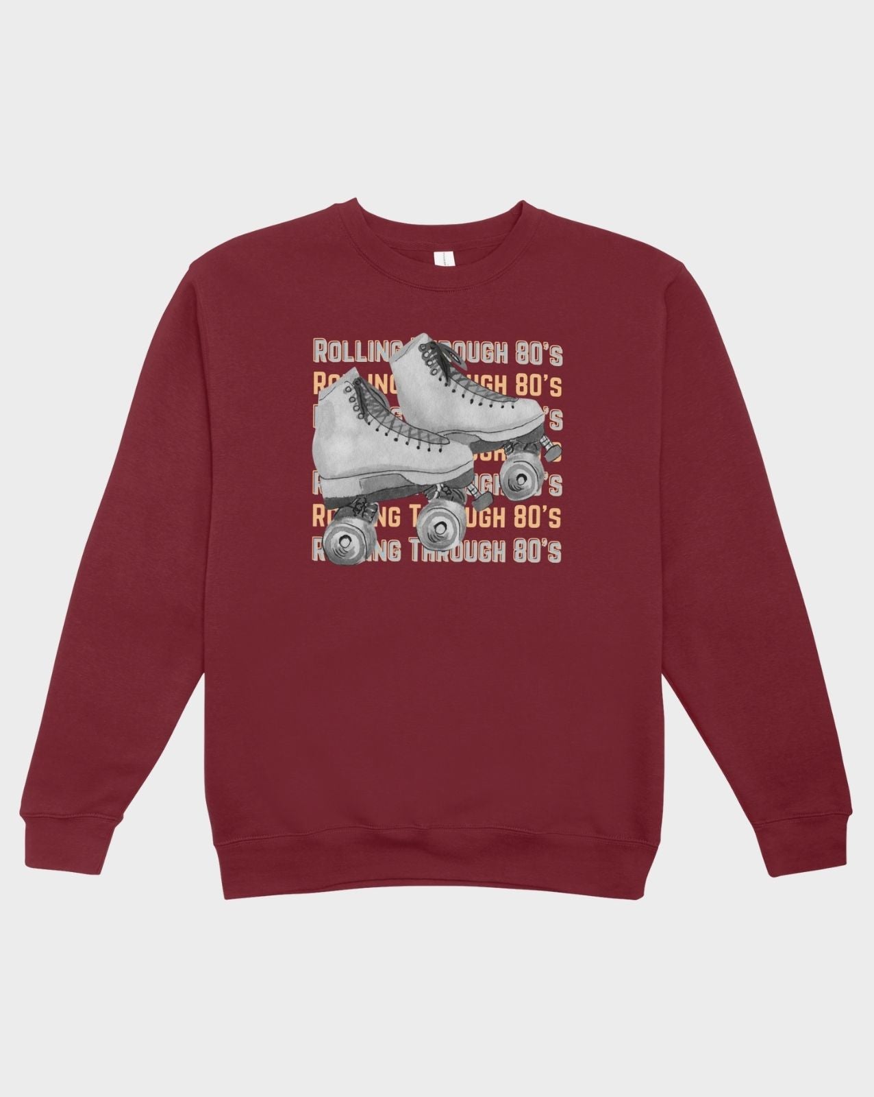 DELUX - Trendy 80's Rolling Crewneck