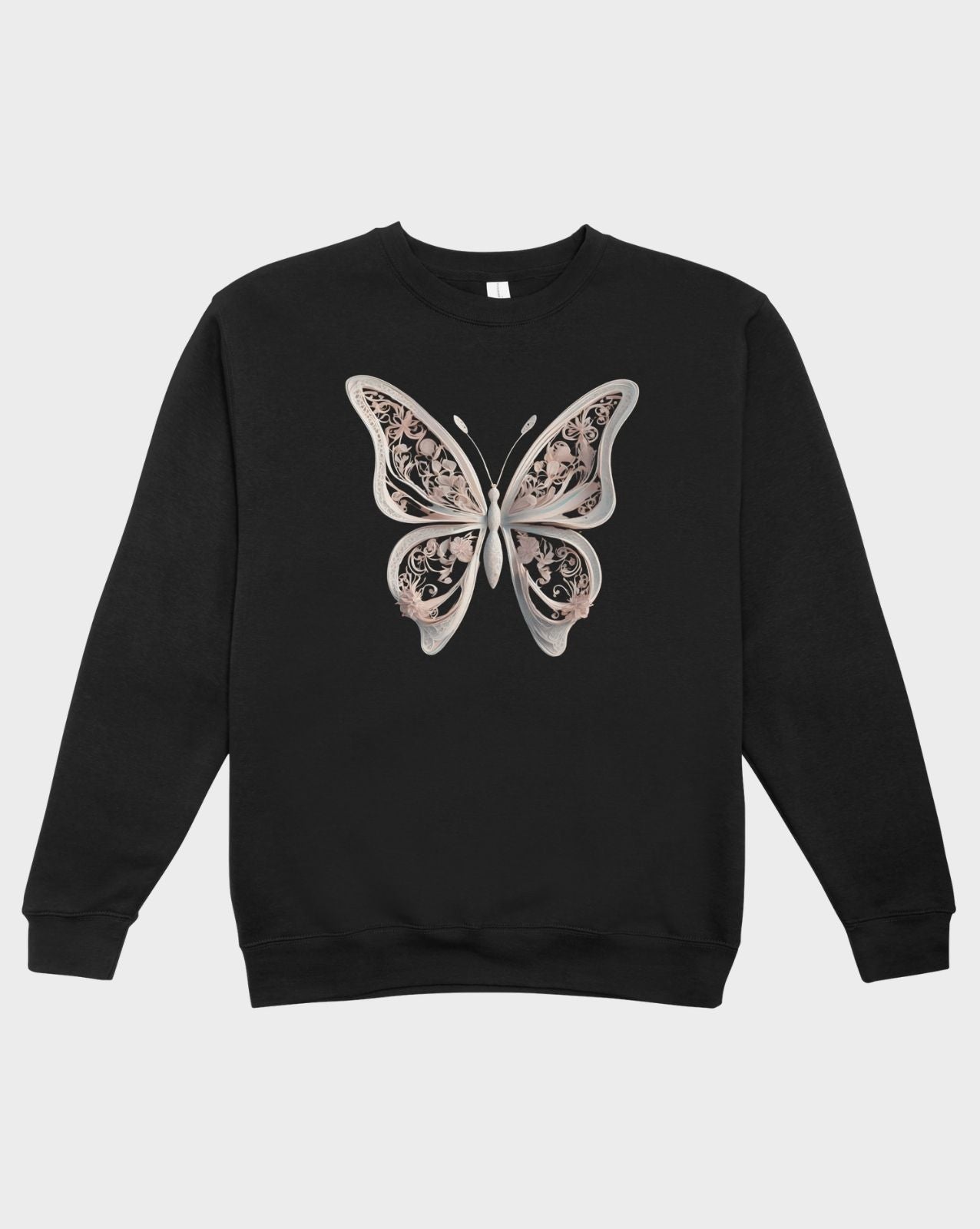 DELUX - Graphic Front Butterfly crewneck