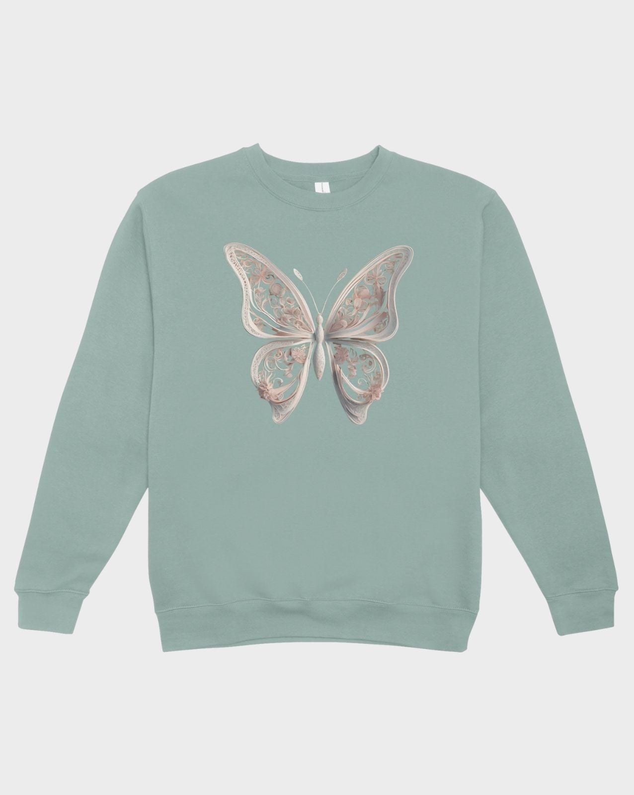 DELUX - Graphic Front Butterfly crewneck