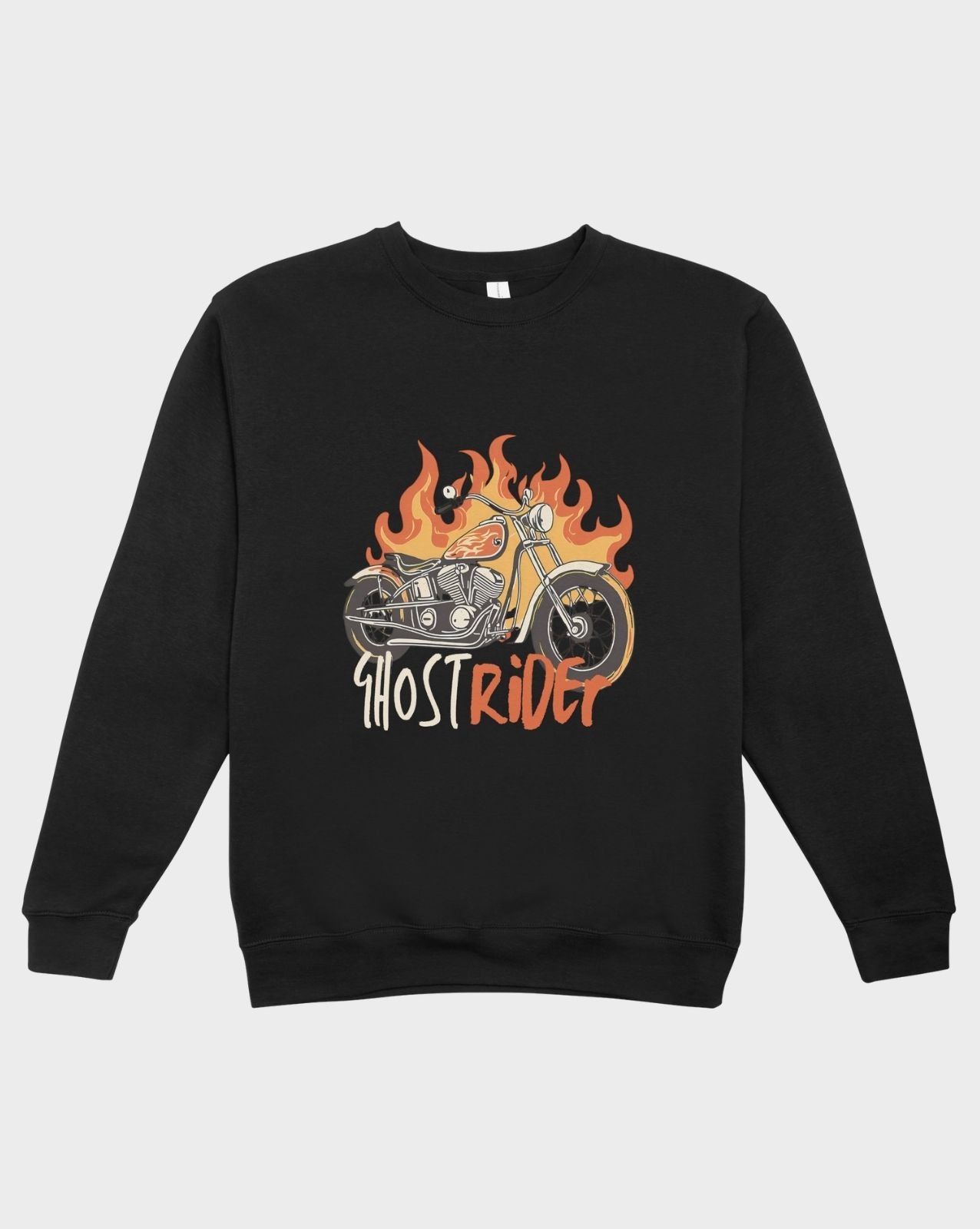 DELUX - Trendy Vintage Ghost Rider Crewneck