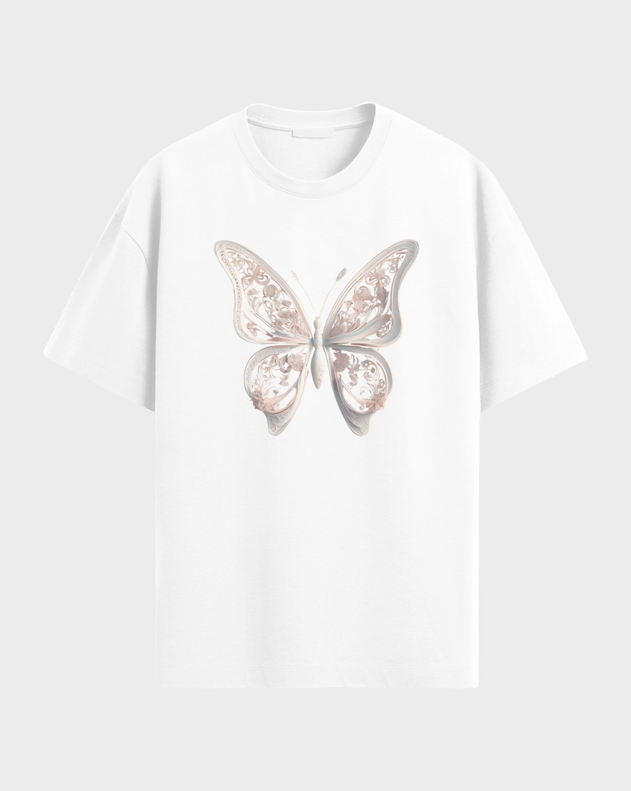 Premium Graphic Front Butterfly Tshirt