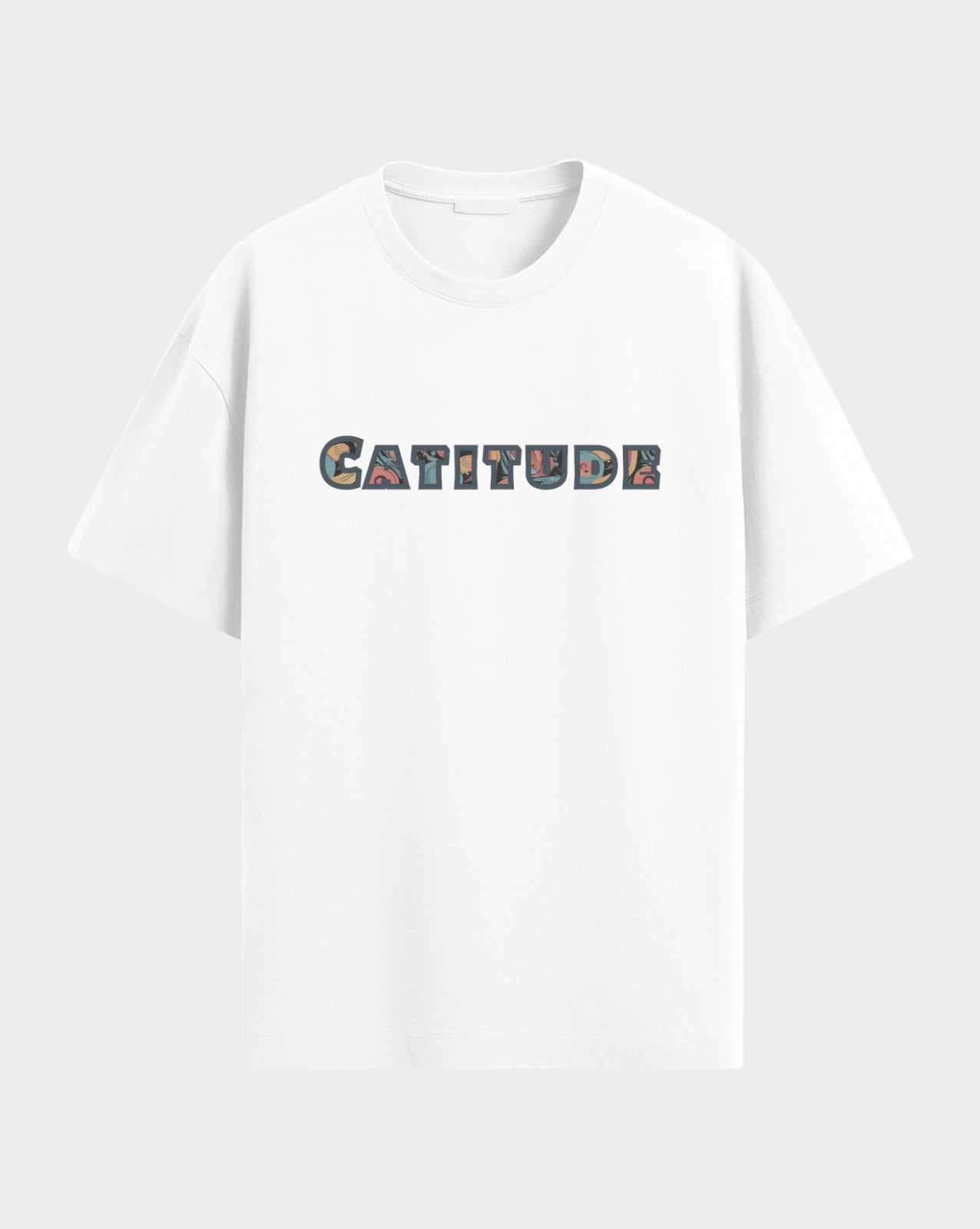 Premium Graphic Catitude both side printed Tshirt