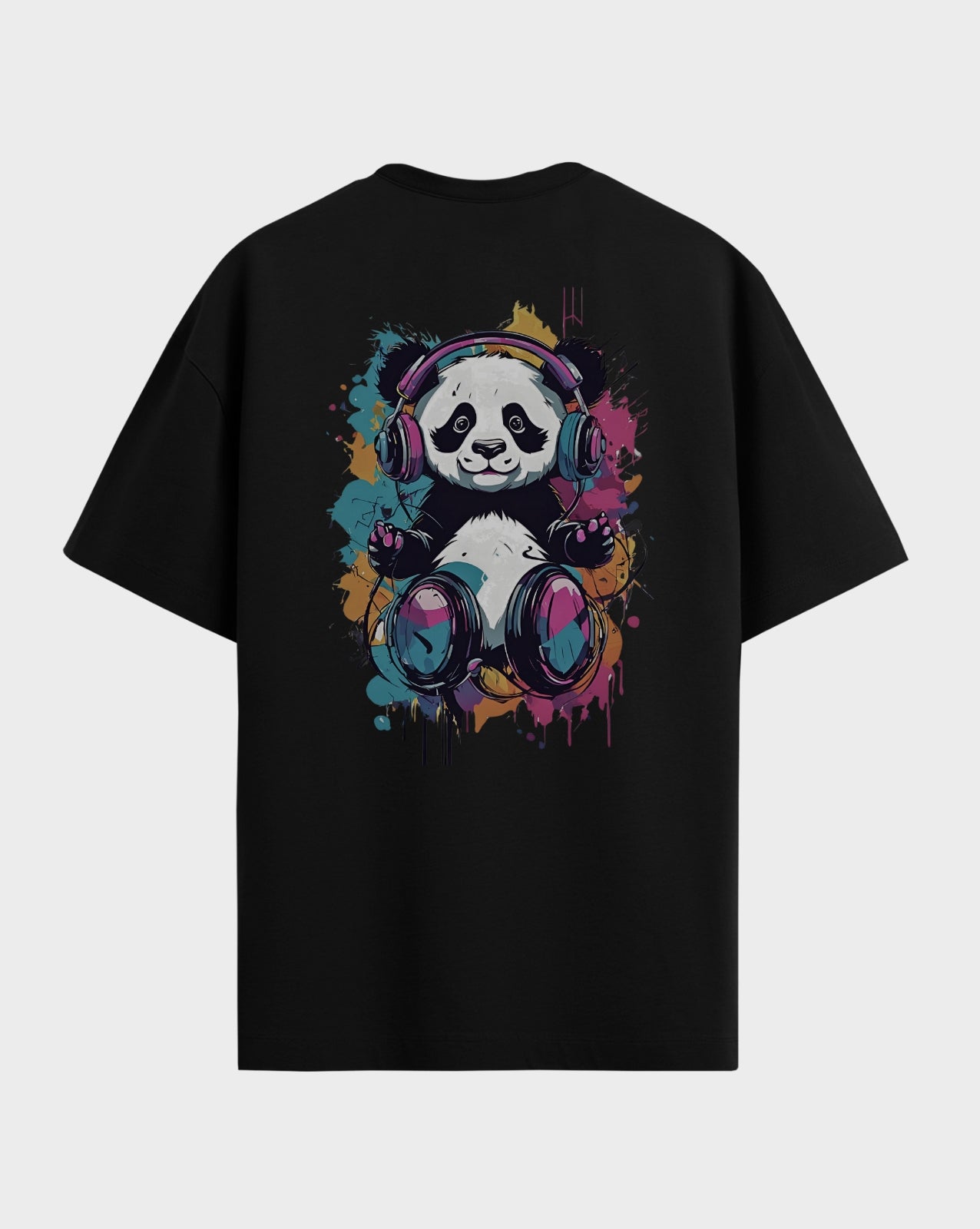 Premium Graphic Groovy Panda both side printed Tshirt