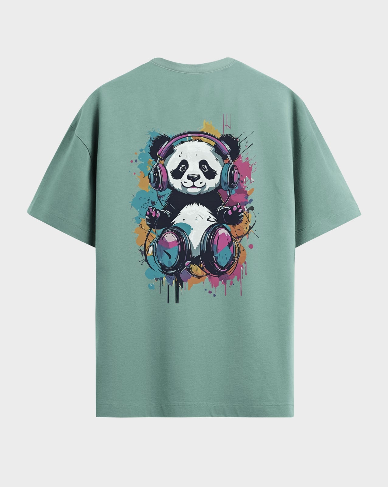 Premium Graphic Groovy Panda both side printed Tshirt