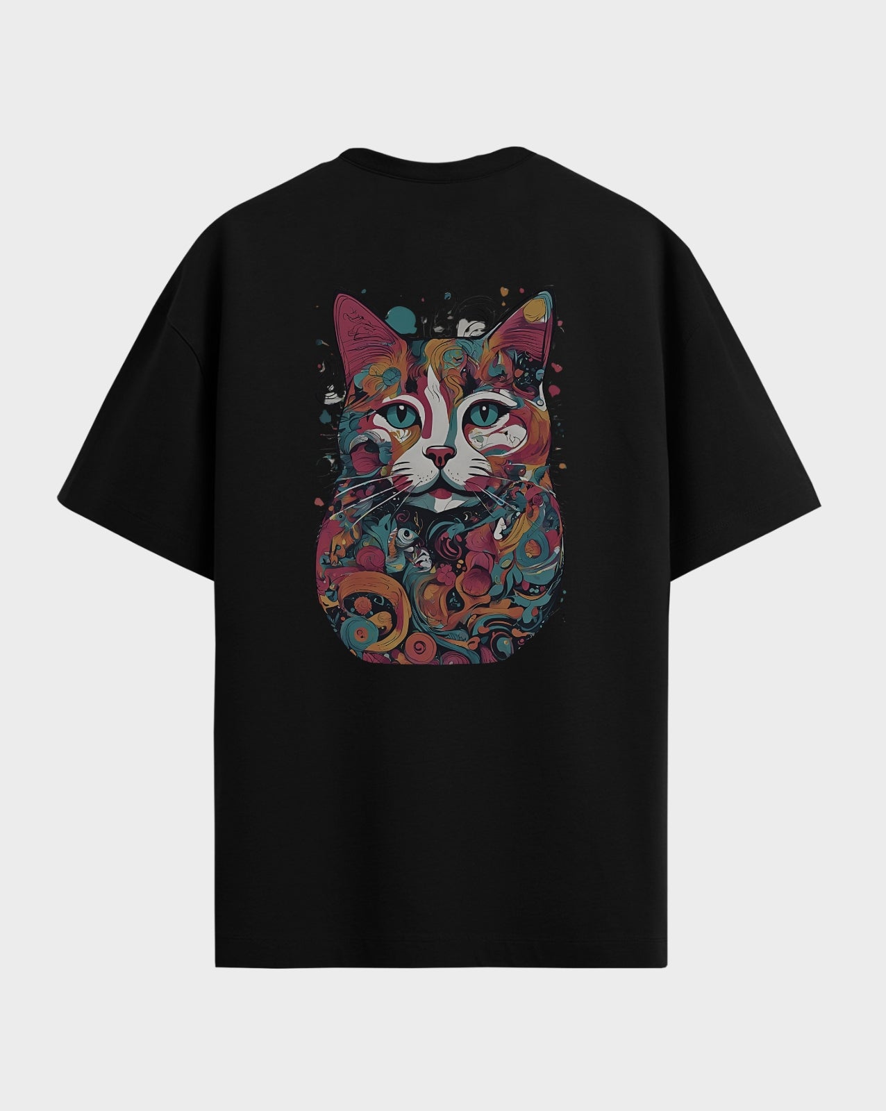 Premium Graphic Catitude both side printed Tshirt