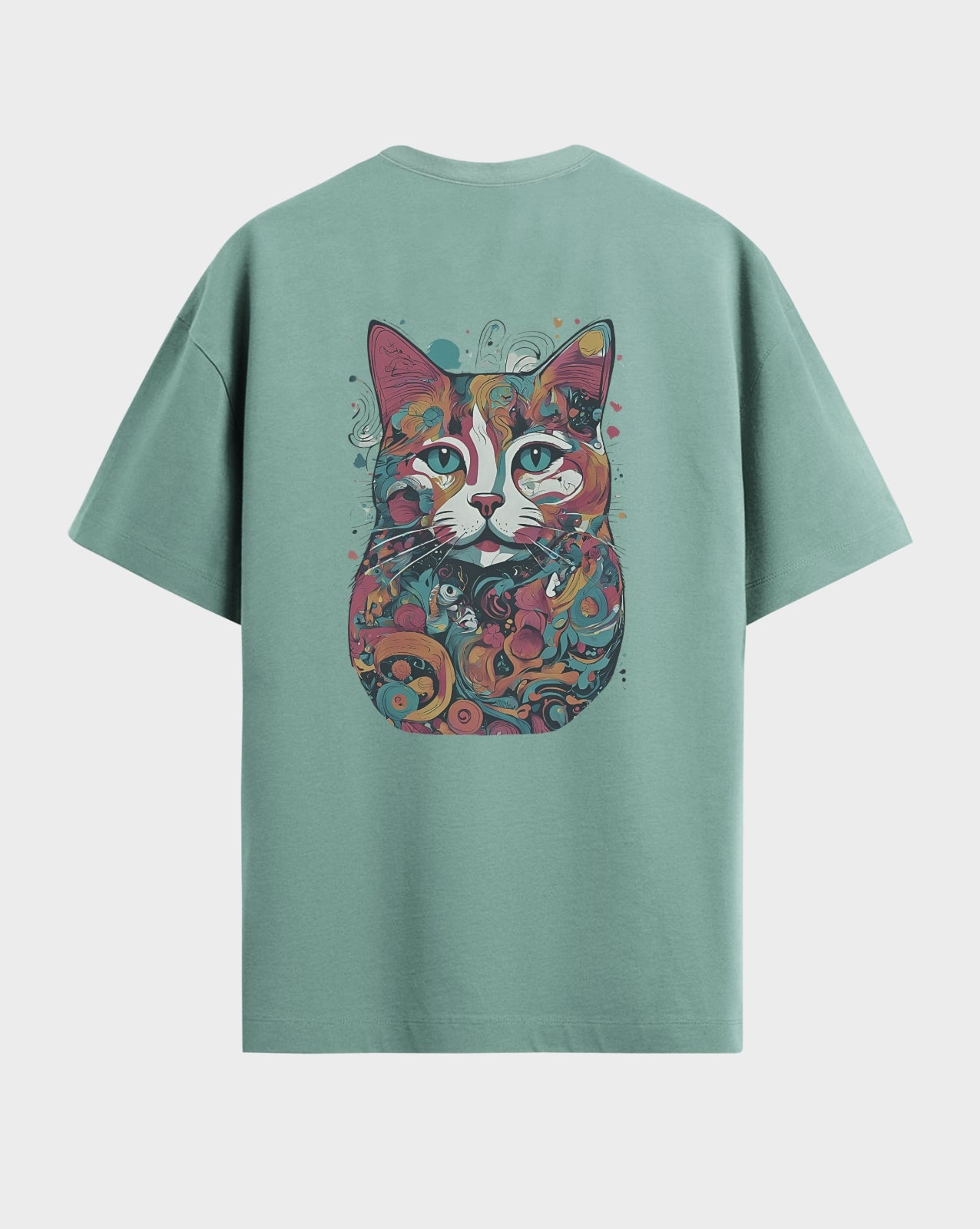 Premium Graphic Catitude both side printed Tshirt