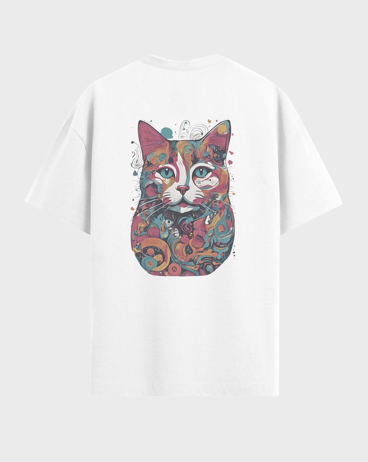 Premium Graphic Catitude both side printed Tshirt