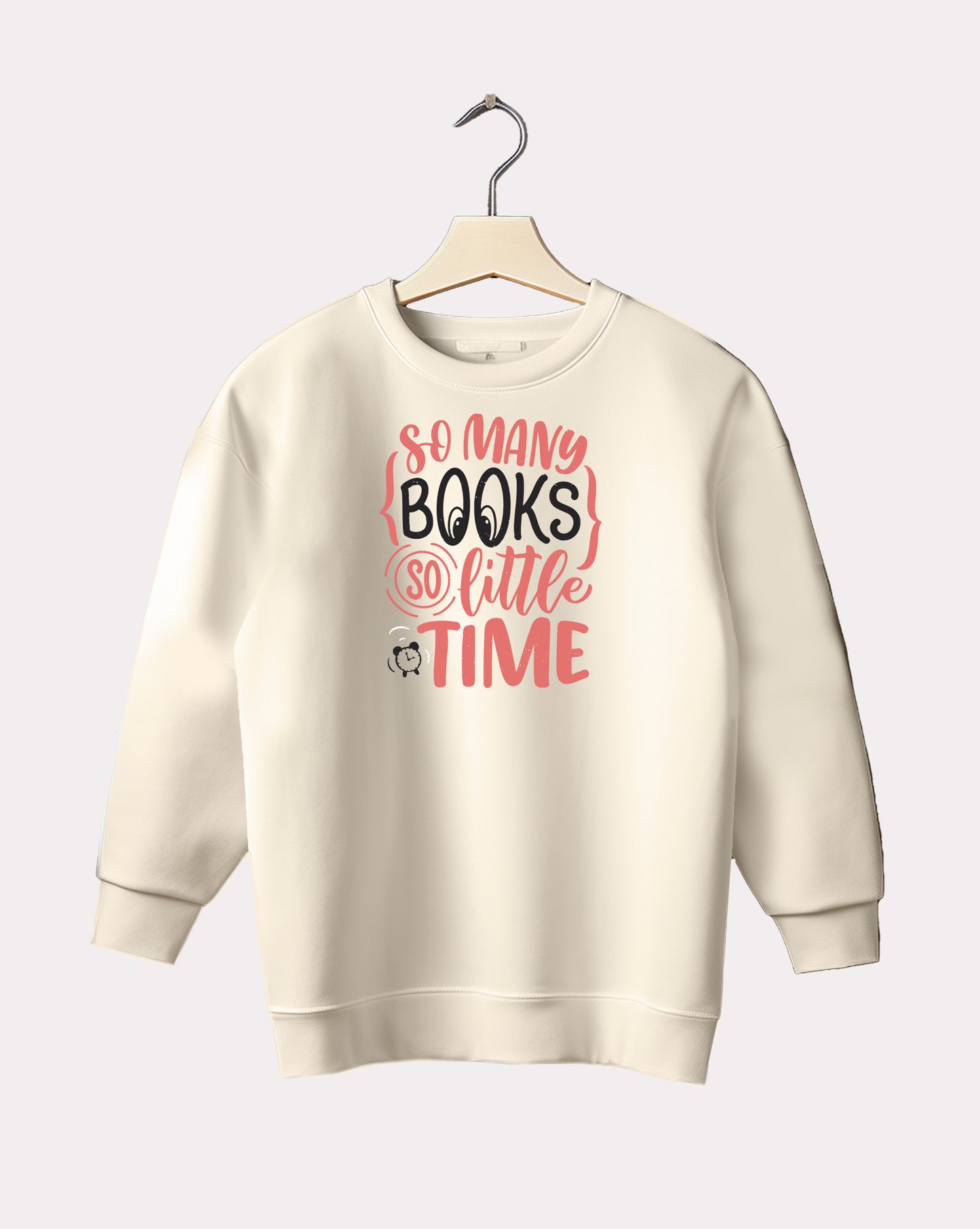 DELUX - Trendy Soo Many Books Crewneck