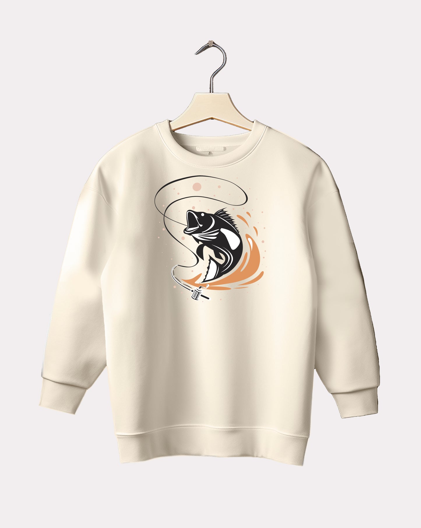 DELUX - Trendy Fish Design Crewneck