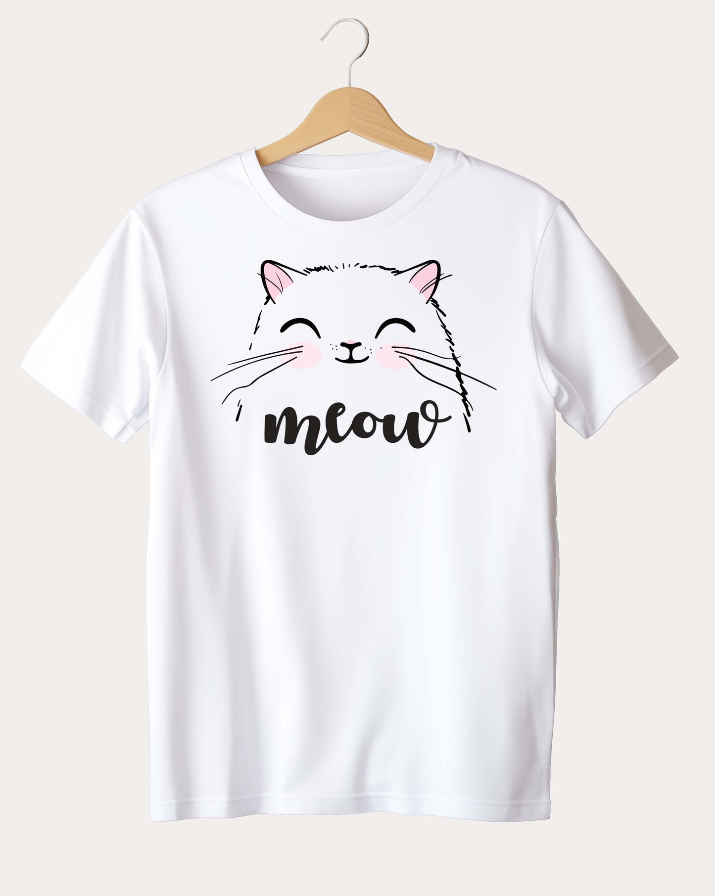 Premium Trendy Meow design T-shirt