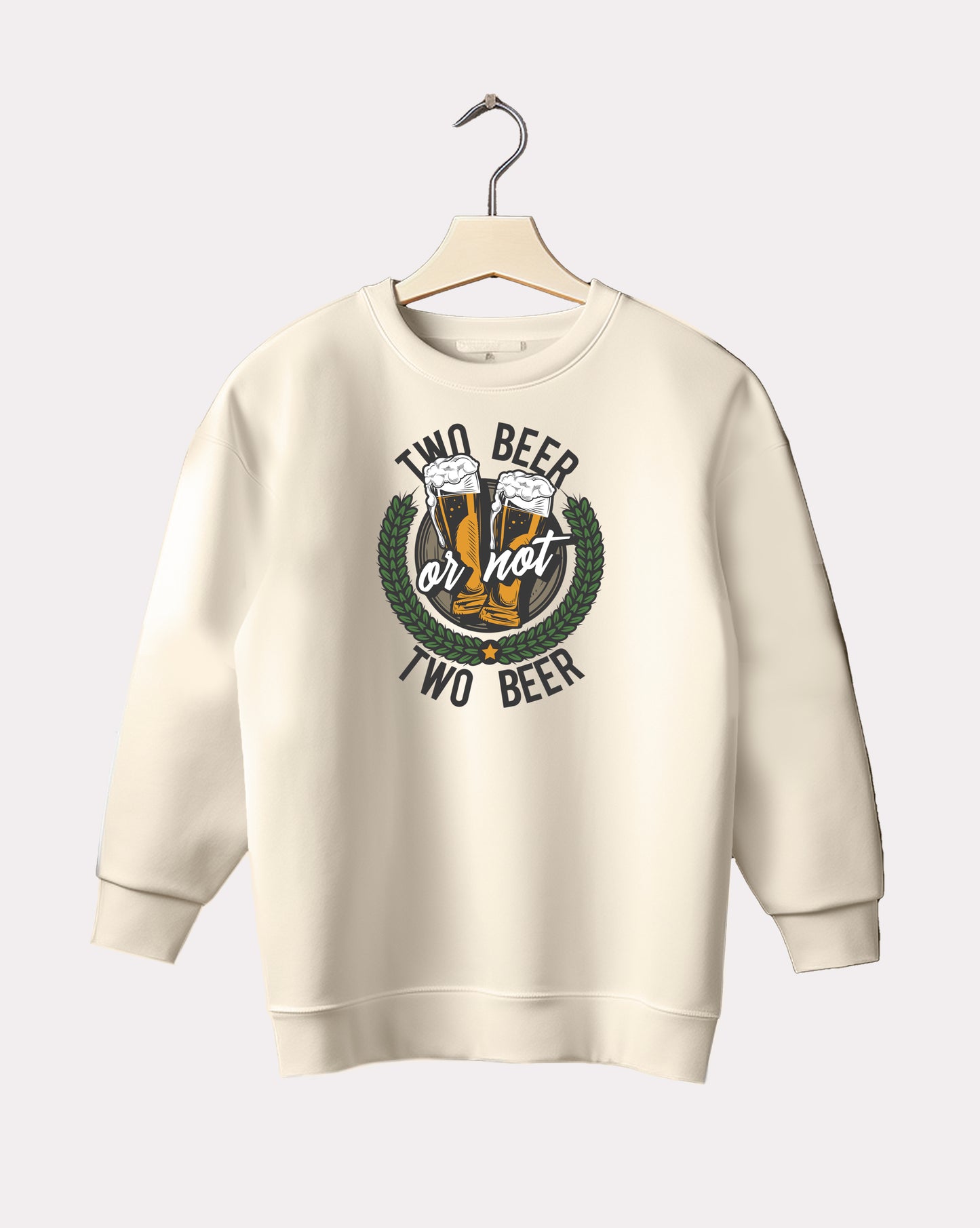 DELUX - Trendy Two Beer Crewneck
