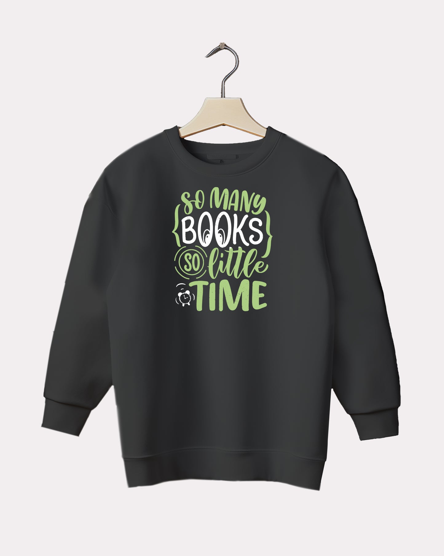 DELUX - Trendy Soo Many Books Crewneck
