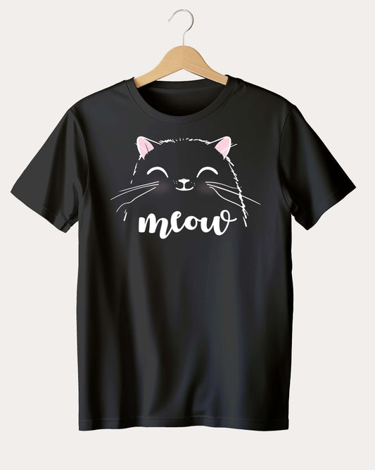 Premium Trendy Meow design T-shirt