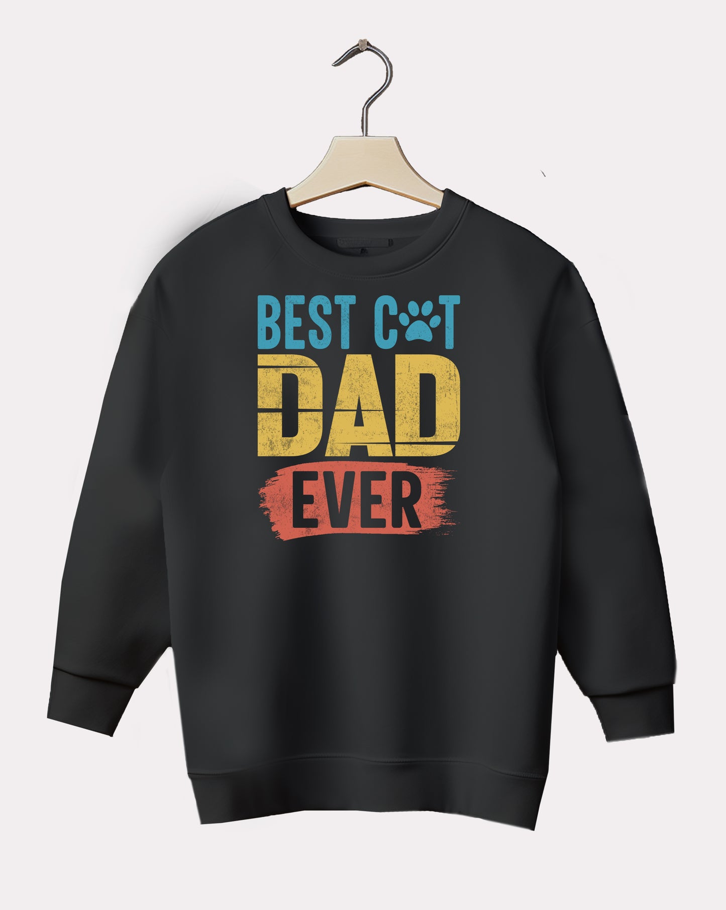 DELUX - Trendy Best Cat Dad Crewneck