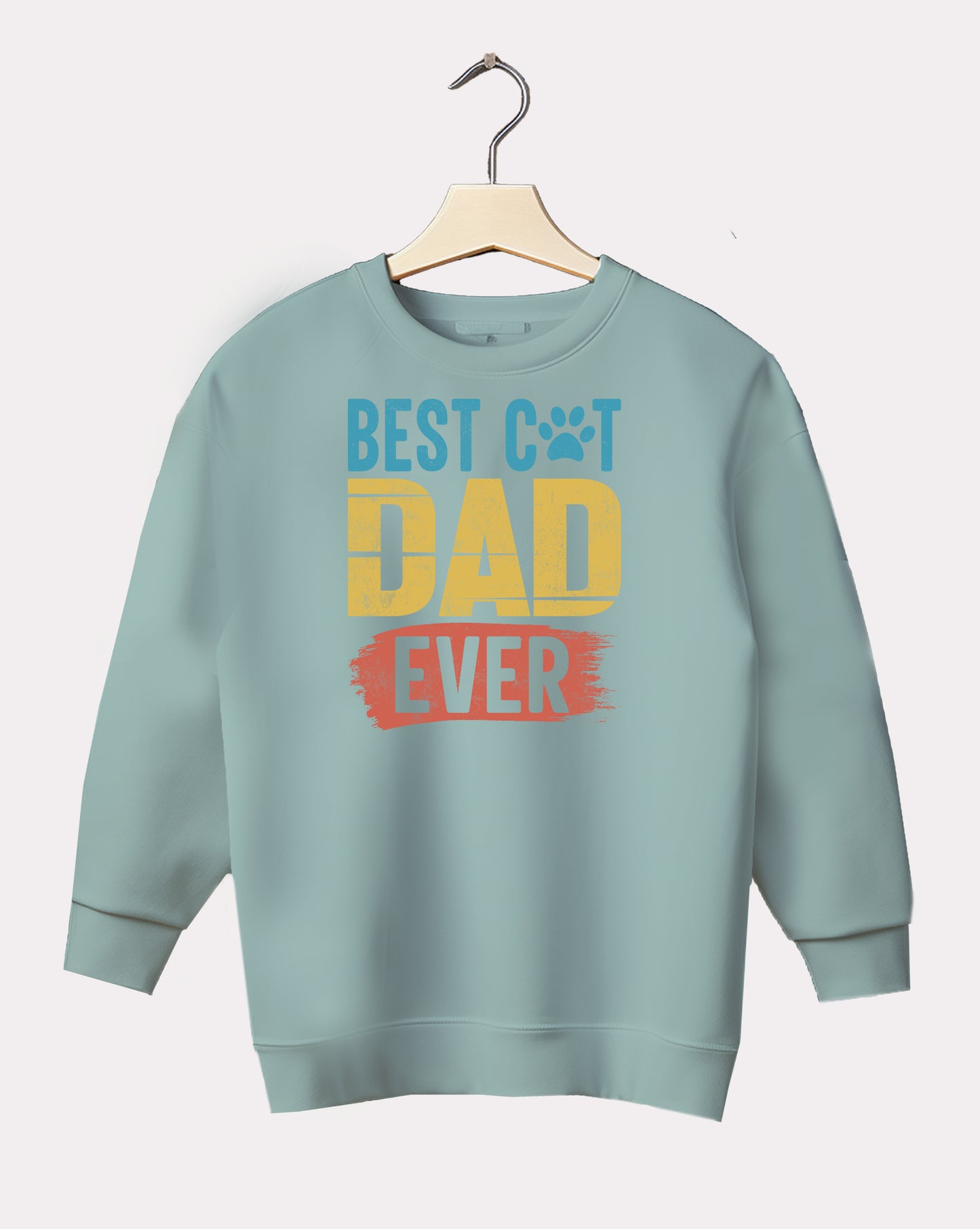 DELUX - Trendy Best Cat Dad Crewneck
