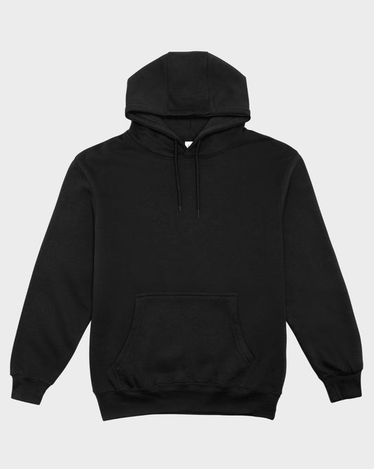 Signature Essential Blank Black Hoodie