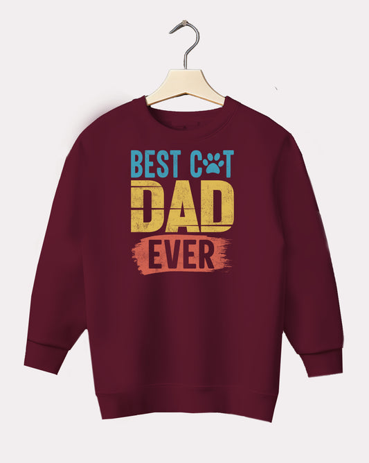 DELUX - Trendy Best Cat Dad Crewneck