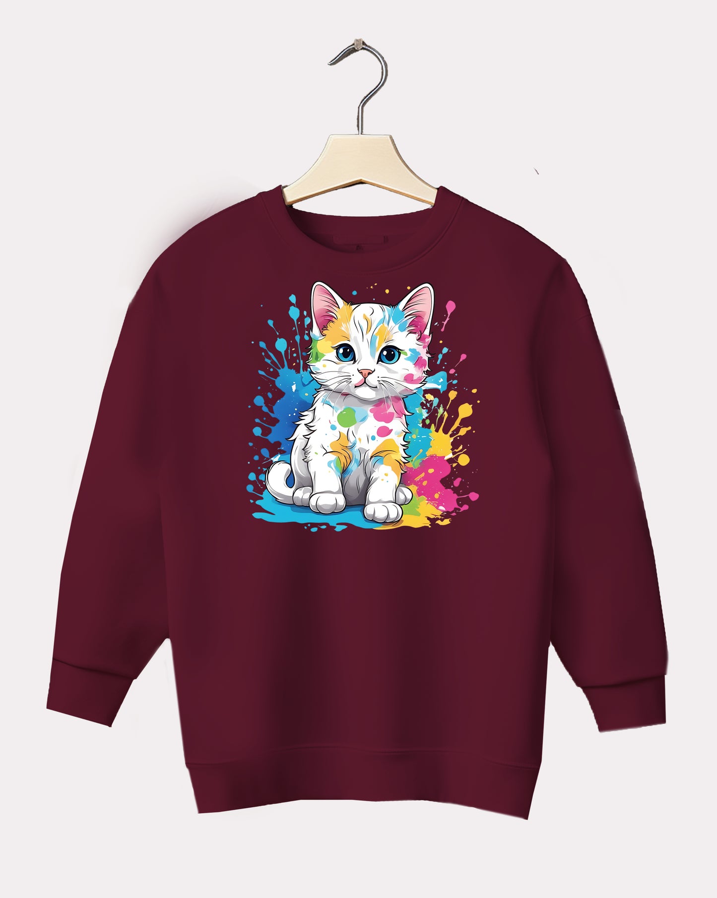 DELUX - Graphic Cat Design Crewneck