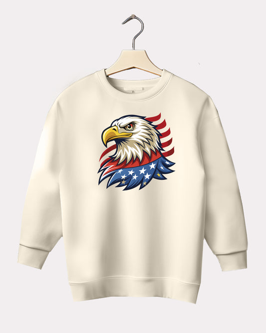 DELUX - Graphic American Eagle Crewneck
