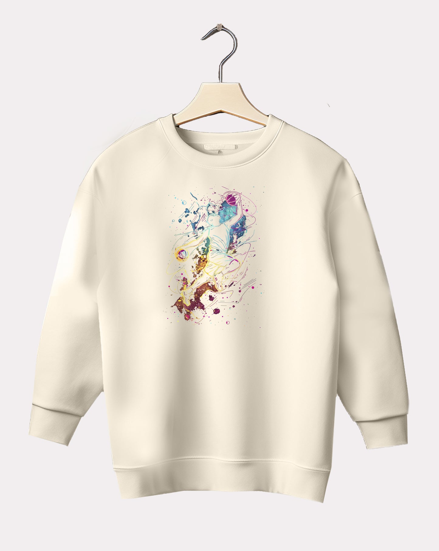 DELUX - Graphic Hoop Crewneck