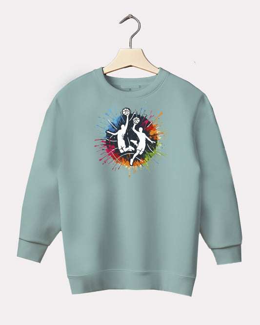 DELUX - Graphic Basketball Crewneck