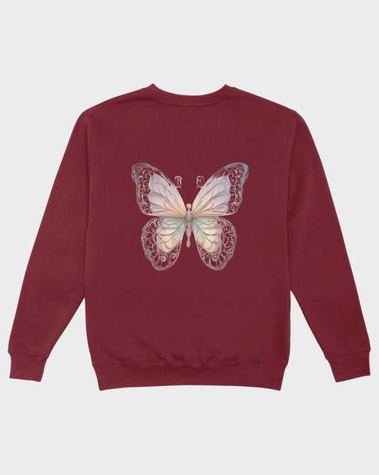 DELUX - Graphic Butterfly On Back crewneck