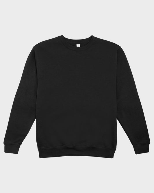 DELUX Essential Blank Black Crewneck