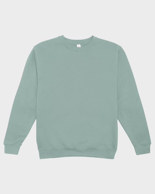 DELUX Essential Blank Sage Crewneck