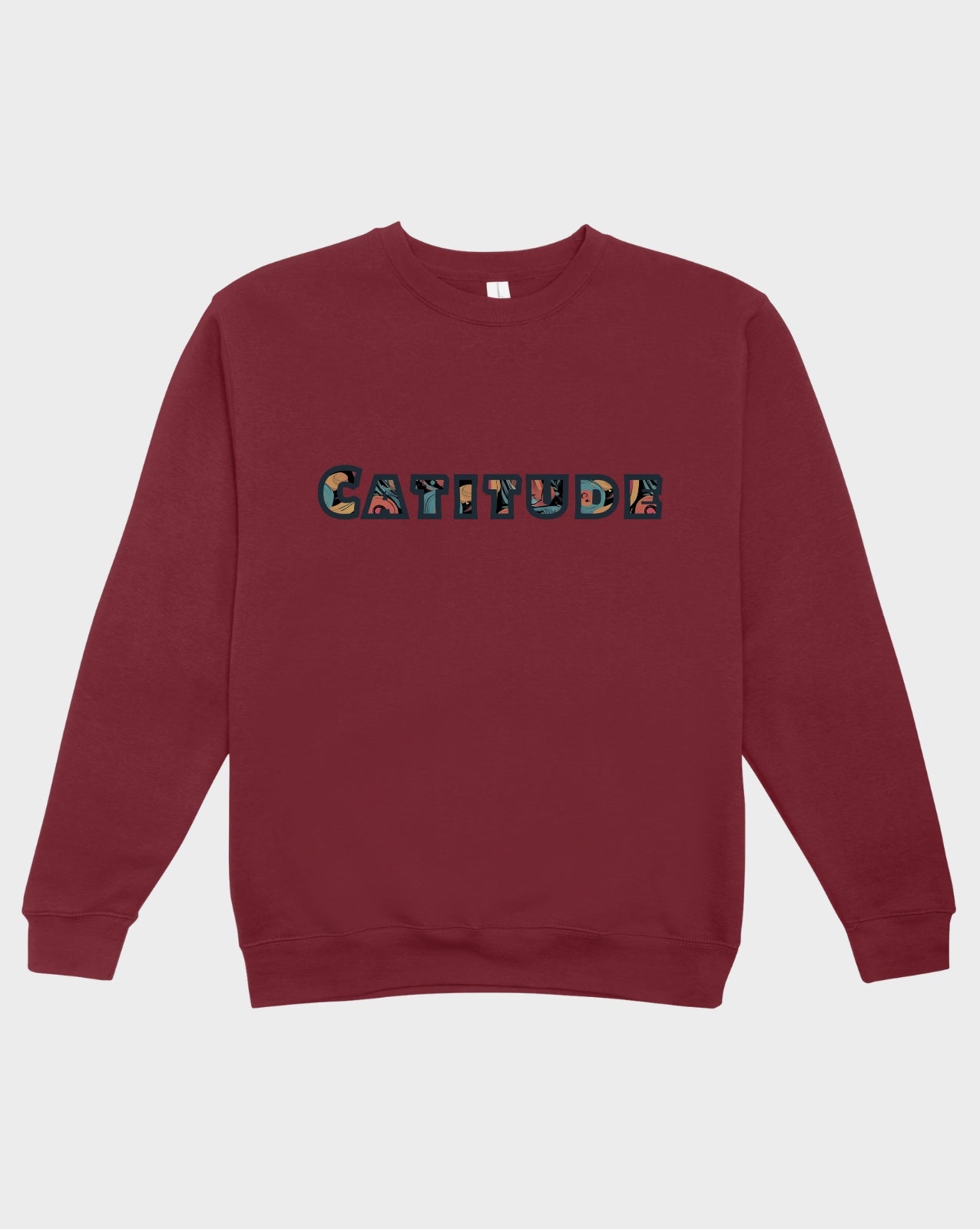 DELUX - Graphic Colorful Cat Crewneck